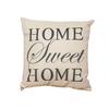 Fashion Cotton Linen Pillow Case Sofa Waist Throw Cushion Cover With Letter