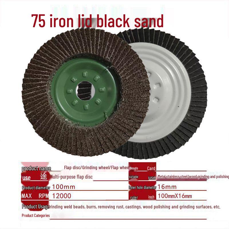 Verdickte 100 mm Edelstahl-Lamellenschleifscheibe für Winkelschleifer zum Polieren.