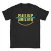 Men Never Stop Smiling Funny T Shirts  100% Cotton Tops Leisure Short Sleeve Round Collar Tees Gift Idea T-Shirt