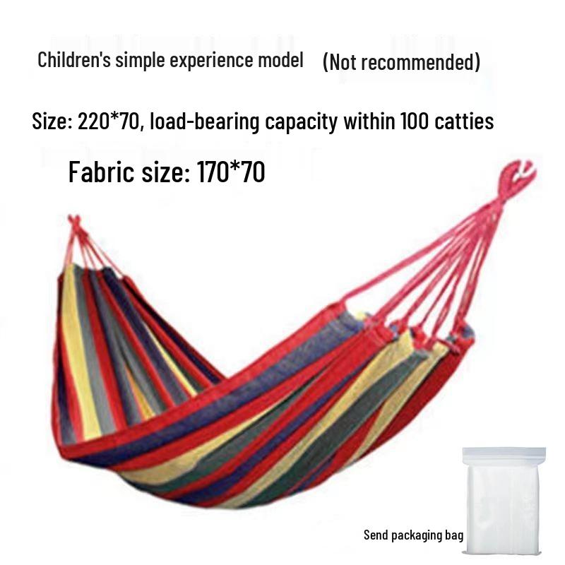 Double Outdoor/Indoor Hammock Bed: Adult Swing, Hanging Rope Chair & Rocking Net for Sleeping