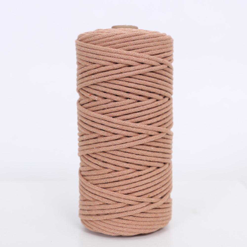 Hot 3mm Macrame Cord Soft Eco-friendly Colored Cotton Rope Knotting and Weaving Rope for Wall Hanging