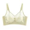 French Lace Rabbit Ear Cup Wireless Bra, Ultra-Thin Summer Bust Minimizer Side Gathering Women Bra