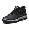 Nowe Męskie Buty Turystyczne Jesień i Zima Skórzane Outdoorowe Buty Sportowe Podróżne Pojedyncza Bawełna Modne Trendy Casualowe Buty