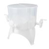 Beverage Dispenser Rotatable Large Capacity Detachable 4 Grids Cold Kettle Plastic Drink Dispenser F