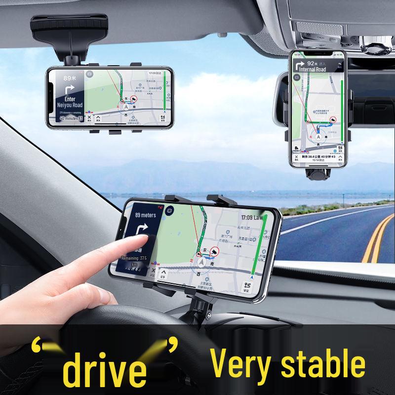 Universal Car Phone Holder with Suction Cup and Air Vent Mount for Dashboard Navigation