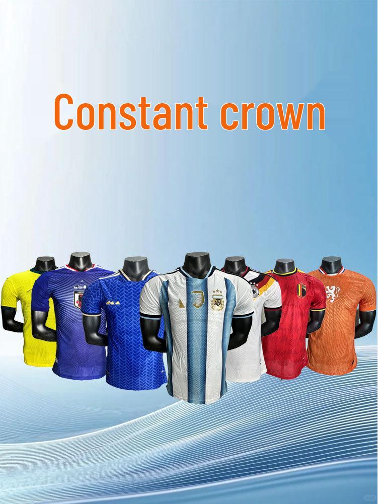 2526 Maillot de Football Version Joueur Coupe du Monde Manches Courtes Survêtement d'Entraînement et de Compétition