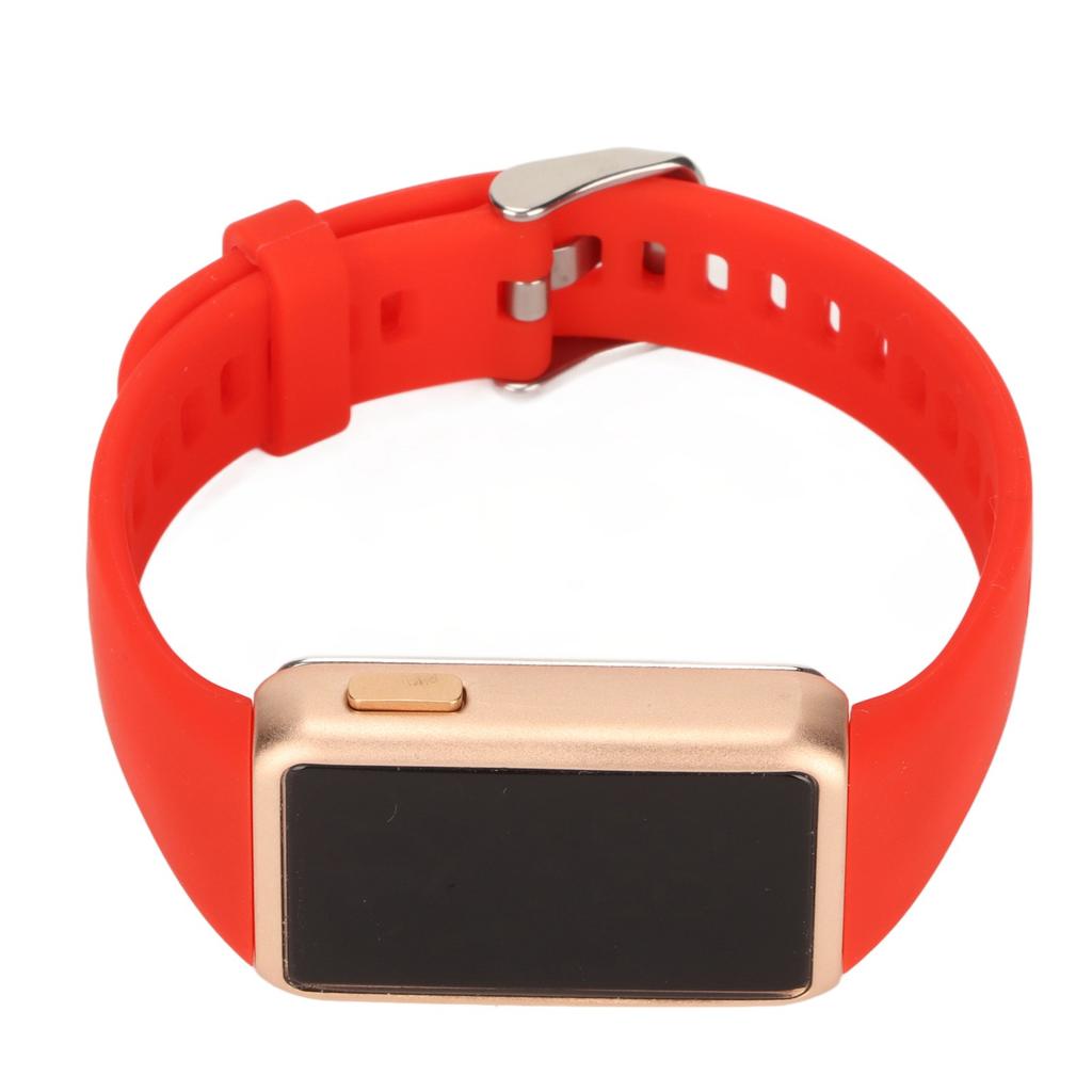 Smart Watch Alloy Silicone Glass 210mah 30m Waterproof LED Fitness Watch for Family Friendly Colleagues