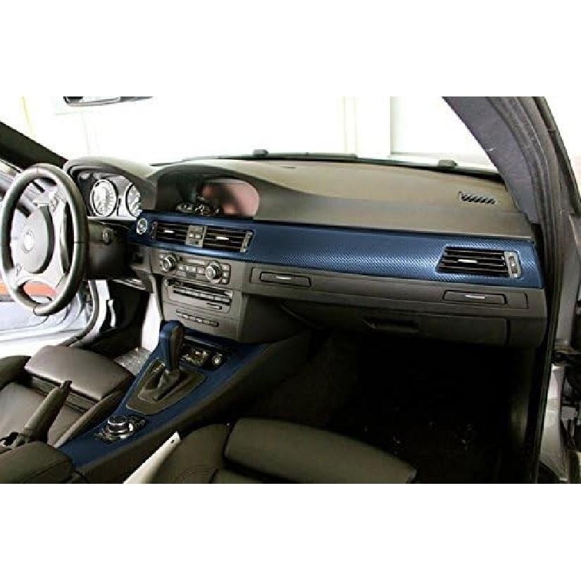 XPO Dry Carbon Fiber Navy Blue 1ft x 5ft Vinyl Wrap Roll with Air Release T