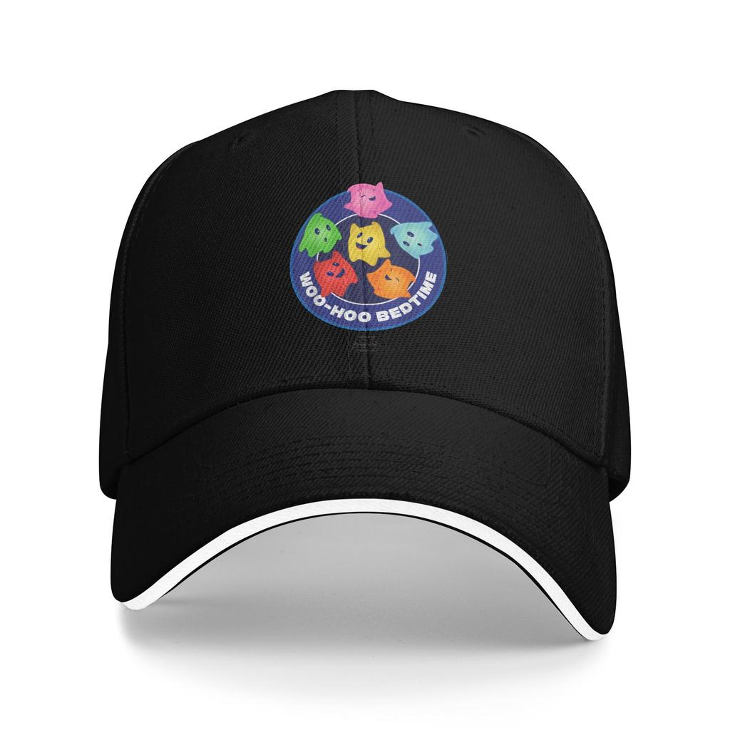 Marios Lumas Woo-Hoo Bedtime Galaxy Movie Baseball Caps Hip Hop Sandwich Cap Unisex Adjustable Sun Cap Running Golf