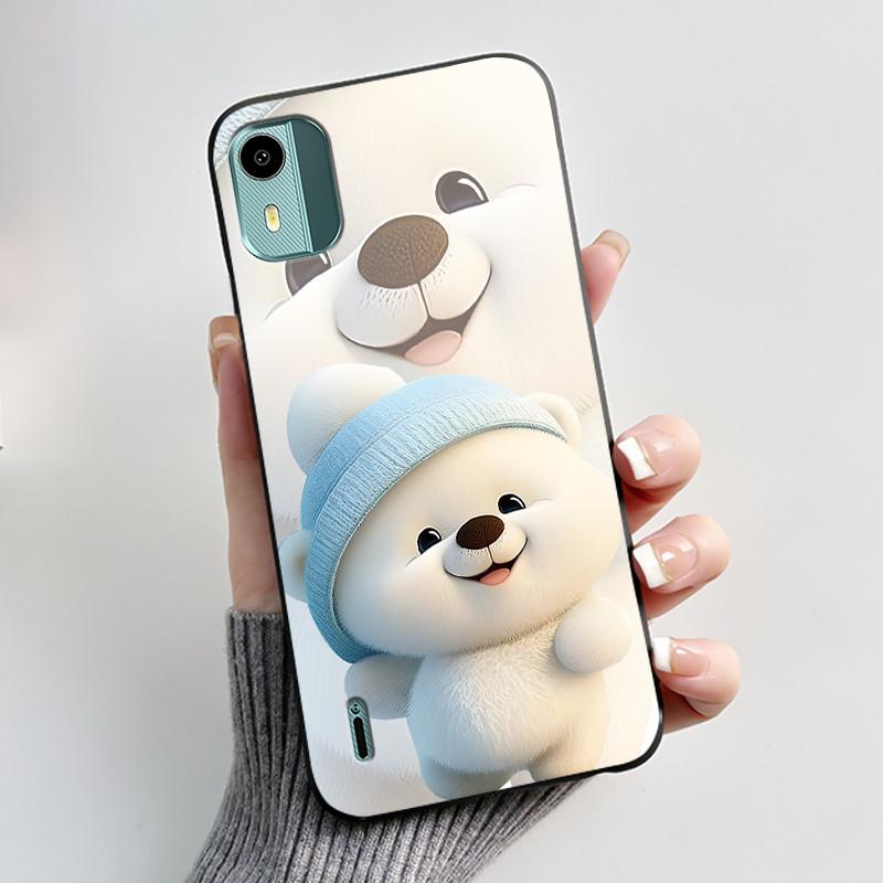 Soft TPU Case For Nokia C12 Cute Love Rabbit Funny Shockproof Silicone Phone Case For Nokia C12 Plus Pro Back Cover C 12 Fundas