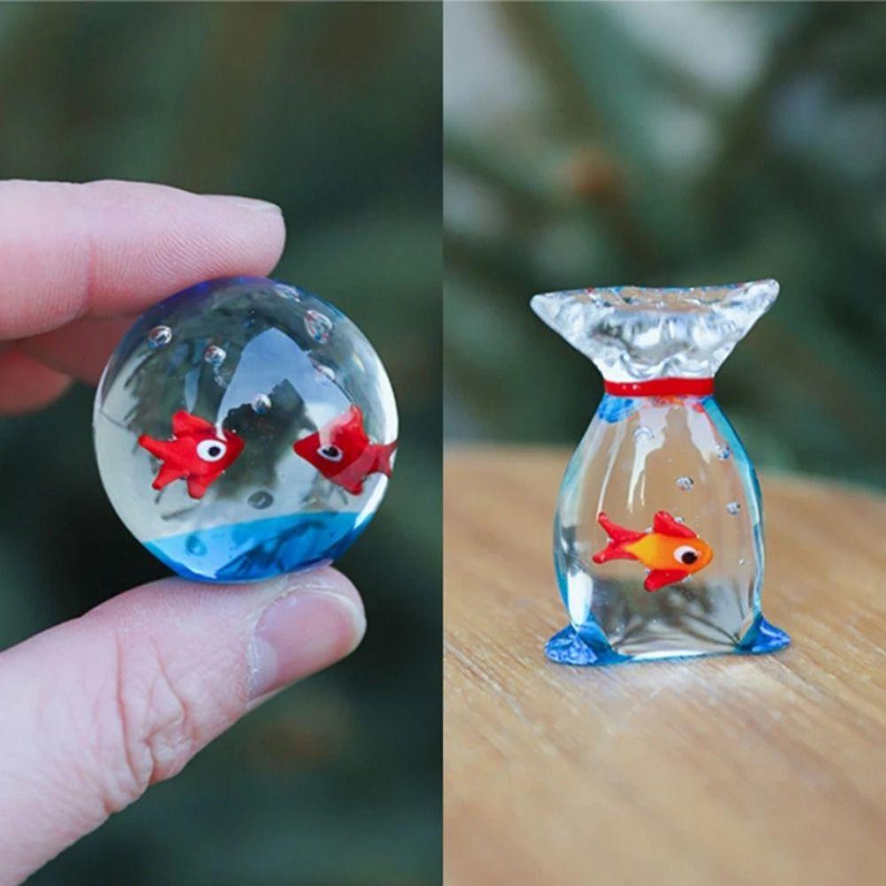 Creative Aquarium Decoration Handmade Handcrafted Glass Fish Gift Desktop Ornament  Office Decor