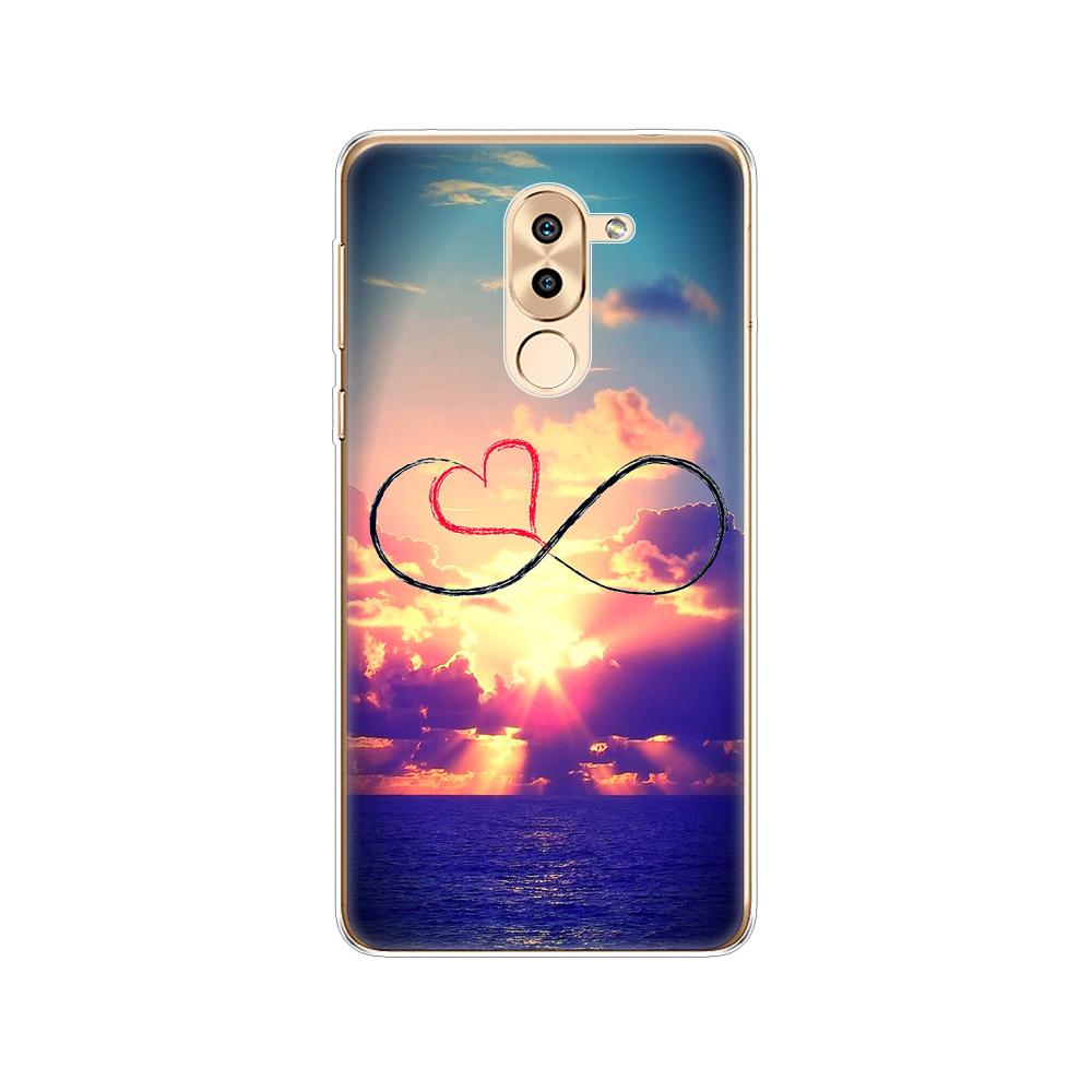 Phone Case for Huawei Honor 6X Soft Tpu Silicon Back Cover 360 Full Honor 6x Covers Protective Printing Transparent Clear Coque