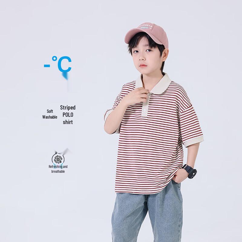 Yoyotale Boys  Summer Polo T-Shirt 150