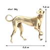 1 Pcs Tabletop Decoration Vintage Brass Animal Figurines Crafts Accessories Solid Brass Loyal Dogs Decorative Objects Gifts
