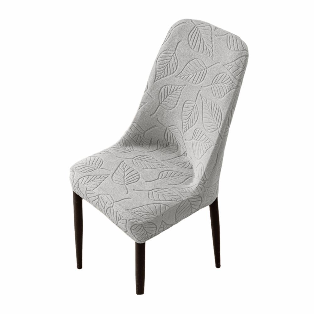 

Stretchable Curved Chair Cover Soft Chair Seat Slipcovers Washable Seat Protectors Home Decor светло-серый