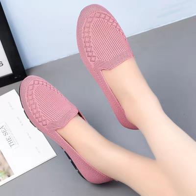 ****** und Sommer alt ******* Stoffschuhe Damen s**t Sohle leichtgewichtige fly-gewebte atmungsaktive Freizeitschuhe für ältere Menschen Pedal Mutterschuhe