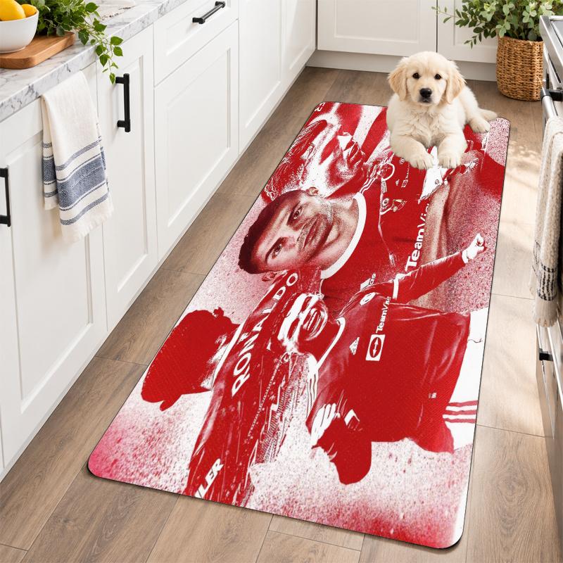 Flannel Kitchen Mat Cristiano Ronaldo Soft Area Rug Non Slip Floor Carpet Home Decoration
