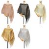 Solid Color Tassel Shawl Trendy Hollow Out Scarf Photo Props Evening Dresses Shawls  Dinner Party