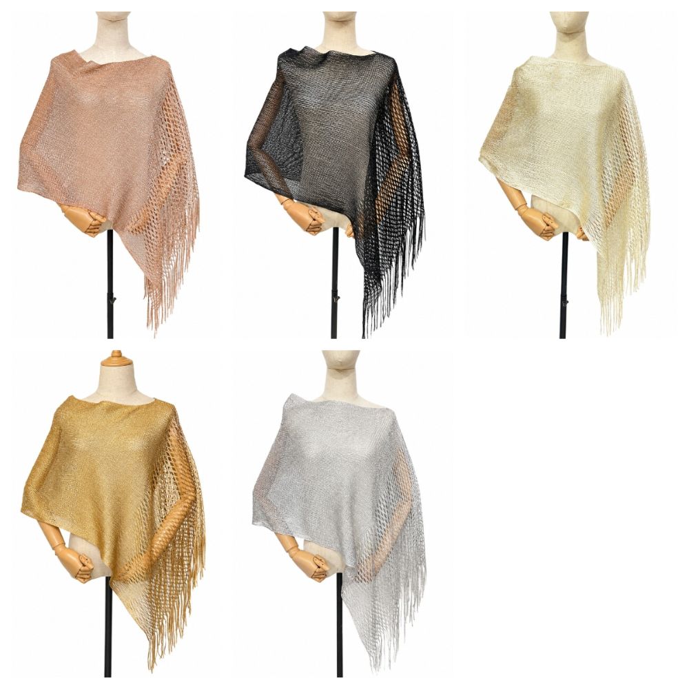 Solid Color Tassel Shawl Trendy Hollow Out Scarf Photo Props Evening Dresses Shawls Dinner Party