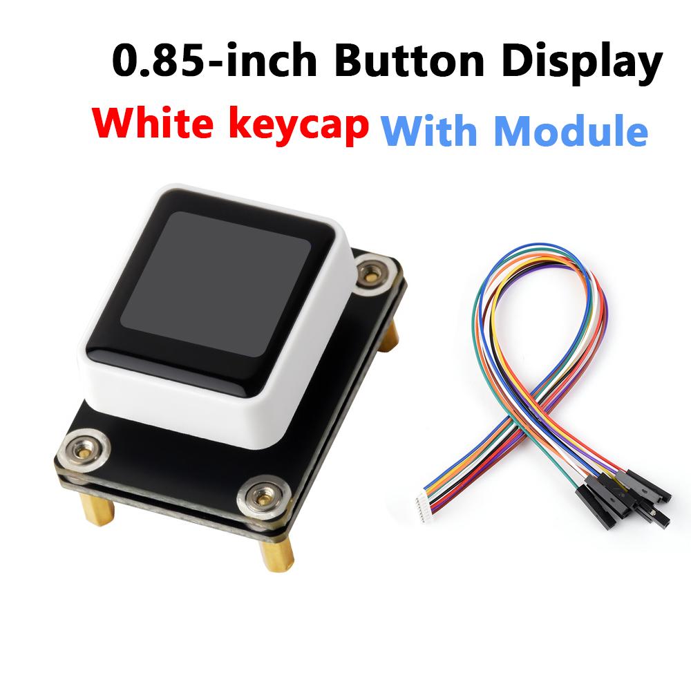 0.85 Inch IPS LCD Screen Key Module ST7735 SPI Display Mechanical Button 128x128 For Arduino ESP32 RP2040 DIY Embedded Project