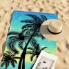 Fashion Palm Tree Pattern Towel Quick Drying Beach Towels Are Suitable For Swimming Pools Camping Yoga And The Gym