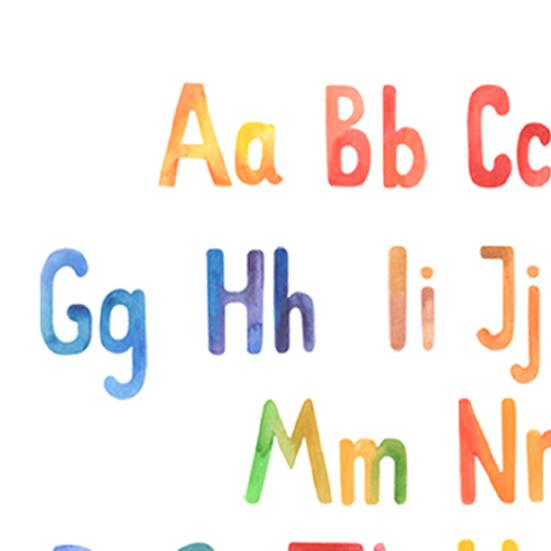 Luminous Wall Sticker Waterproof DIY Educational English Alphabet Self-adhesive Sticker Decal Home Decor