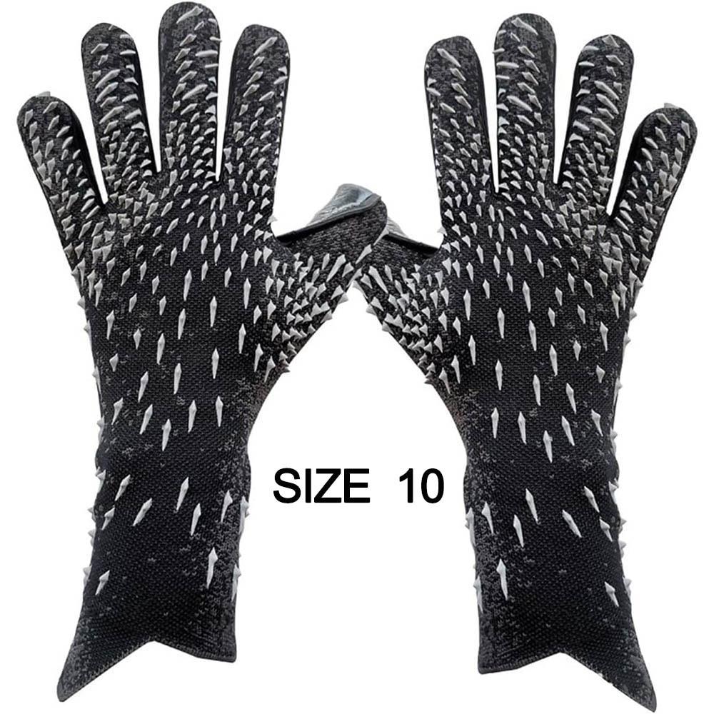Goalkeeper Gloves Strong Grip for Soccer Goalie Goalkeeper Gloves with Size 6/7/8/9/10 Football Gloves for Kids Youth and Adult