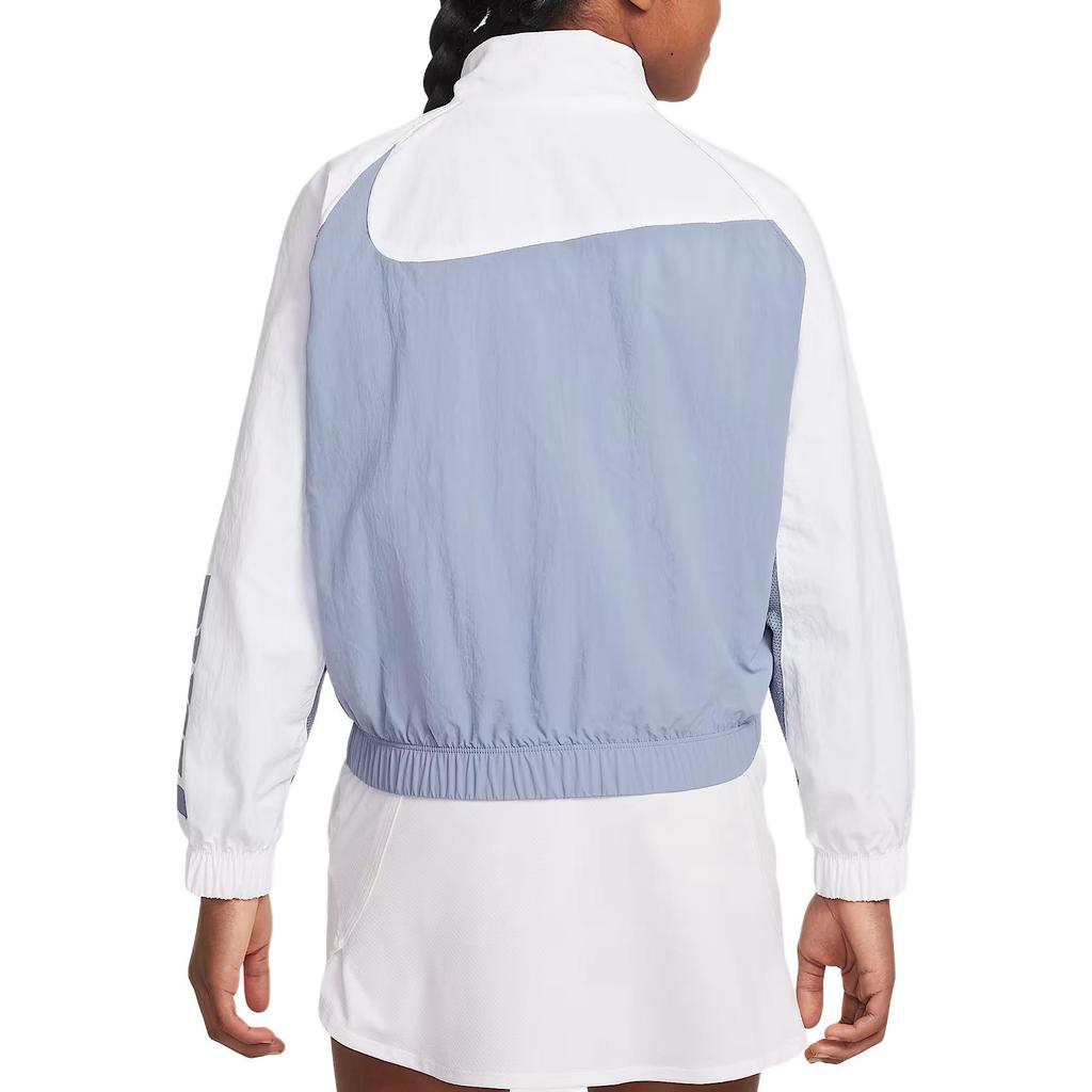 Nike Sportswear Logo Zip Woven Long Sleeve Jacket Kids Jackets Slate-Blue IF0602493