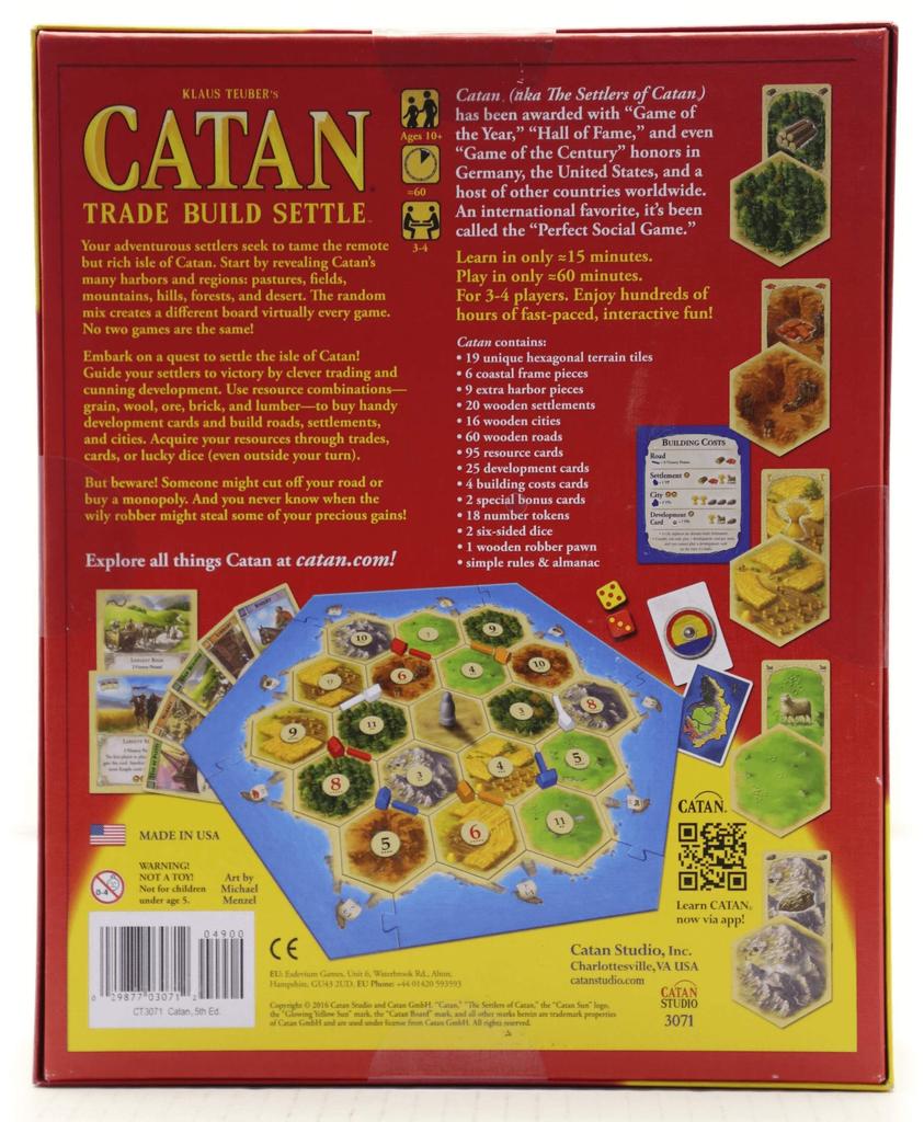Catan 5th Edition Catan Settlers English Standard Edition brettspill