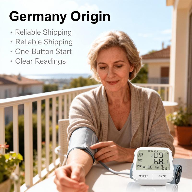 

Fast Results: EU-Compliant Blood Pressure Monitor for Seamless Daily Tracking білий