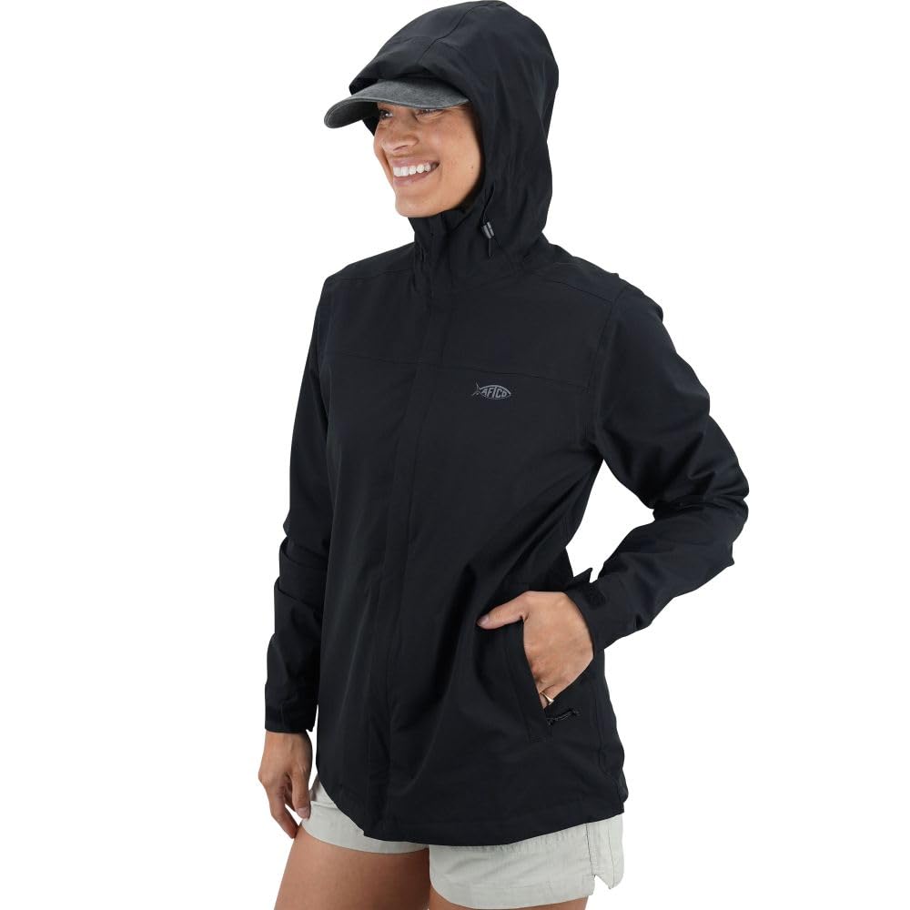 Aftco Transformer Packable Shell Jacket Black M WJ34 Women's