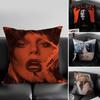 Singer L-Lady Gaga Mayhem Pillow Case Anti-dustmite Pillowcase Invisible Zipper Silky Short Plush Sofa Cushion Cover