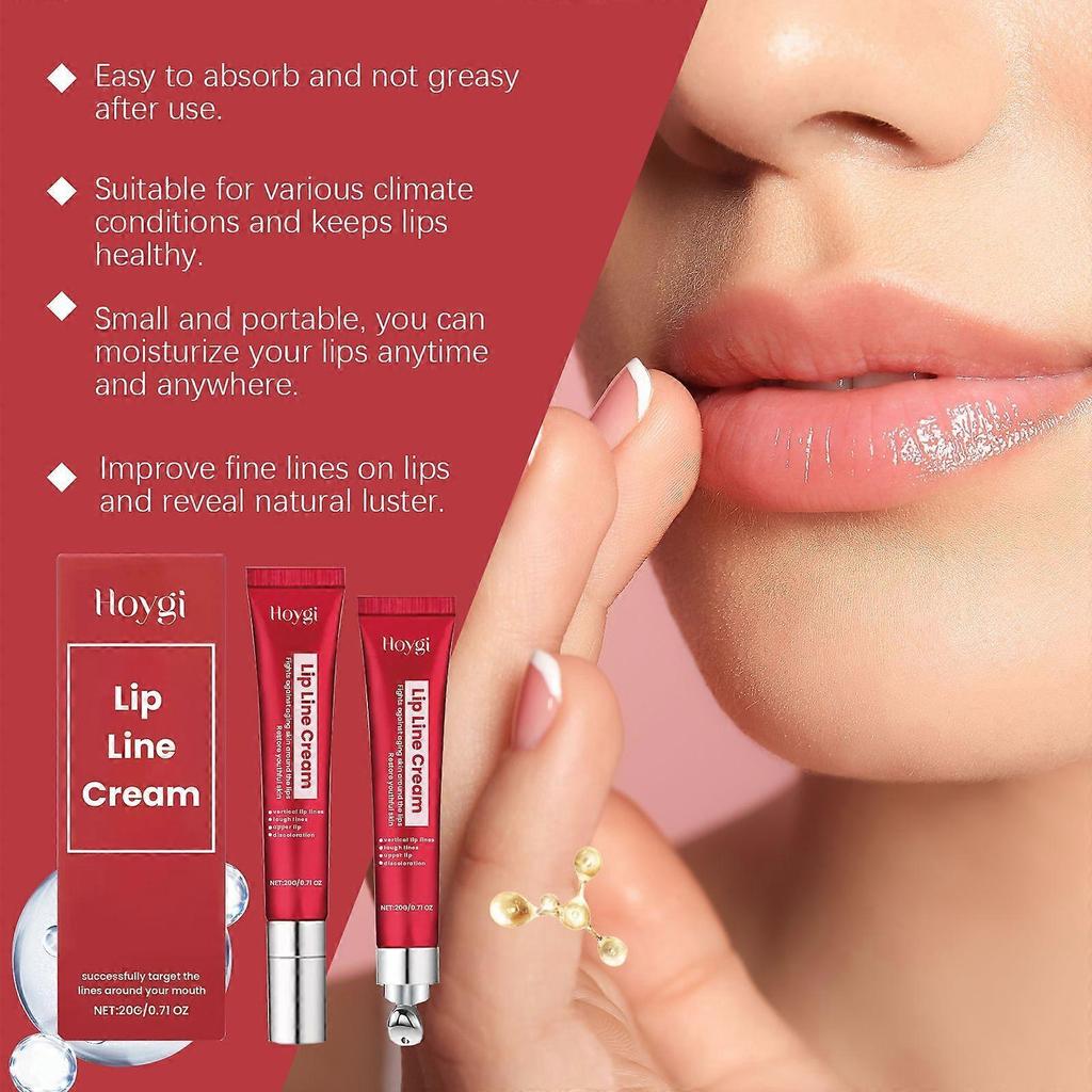 Offerta a tempo limitato!!Crema Riparatrice Rughe Labbra Hoygi - Riduce Linee delle Labbra e Linee del Sorriso, Idrata e Nutre le Labbra per la Cura Quotidiana meno