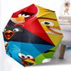 1 BUC Personaje Angry Birds Deschidere/Închidere Automată, Cadru Durabil cu 8 Nervuri Umbrelă Compactă de Călătorie pentru Bărbați și Femei S1222064