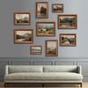 Vintage Rustic Country Horse Mountain Forest Lakescape Art Posters Canvas Painting Wall Prints Pictures for Farmhouse Home Decor