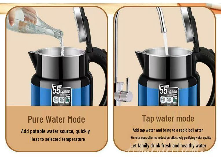 Wanlida 304 Food Grade Electric Kettle: Large Capacity, Durable, New Model with Hotel-Grade Insulation