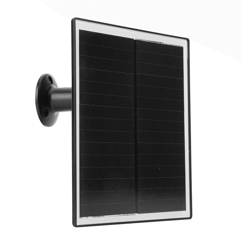 6W 5V Shingled Solar Panel Micro USB & USB-C Port Solar Panel Charger IP65 Waterproof Solar Charging Panel for Outdoor Camera
