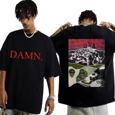 Kendrick Lamar Good Kid Rapper Tshirt for Men Women 2026 Summer Luxury Hip Hop Pattern Cotton Tshirt High Quality Casual Wear