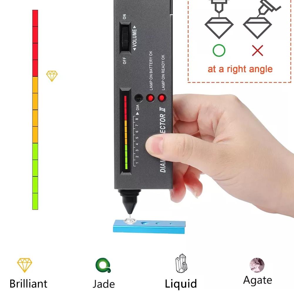 Professional Diamond Tester Pen, High Accuracy Diamond Selector Tester Kit, Solves Jewelry Diamond Authenticity Misjudgment