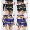 Sequins Women Belt Skirt with Gold Color Coin Belly Dance Belt Belly Dance Hip Scarf  Show Costumes
