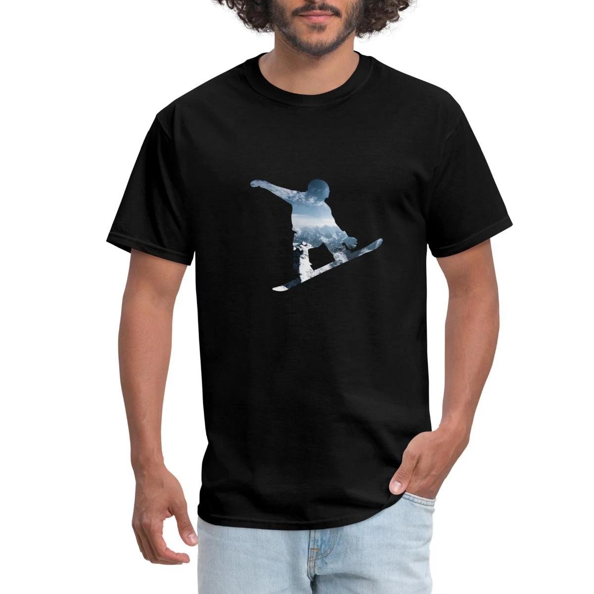 Snowboarding | Snowboarder Silhouette | Winter Sport Men s T-Shirt XL