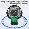 Compact Desktop Fan, Operates Silently, Lightweight Usb Charging, Five-Speed Wind Speed Adjustment, Adjustable Tilt Angle