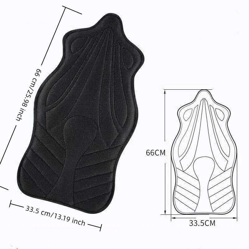 Motorcycle Comfort Seat Cushion 1/2Pcs 3D Soft EVA Foam Black Breathable for All Riding Scenarios