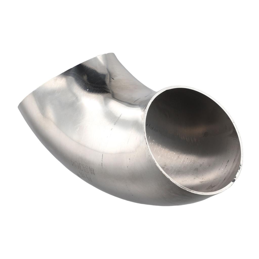 Stainless Steel 304 Exhaust 90 Degree Elbow 1 5D Bending Radius Great for Forming and Repairing Exhaust Systems