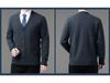 Brandneuer Herren Winter Kaschmir Cardigan: Mid-Age Dad Stil, Dicker Business Wollpullovermantel