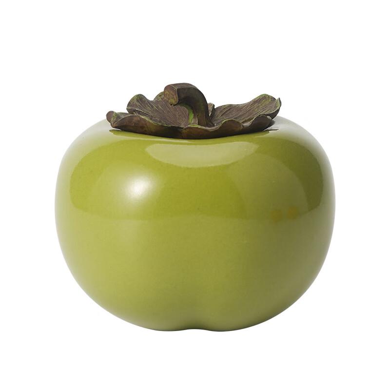 Shangqi Mini Ceramic Persimmon Tea Caddy