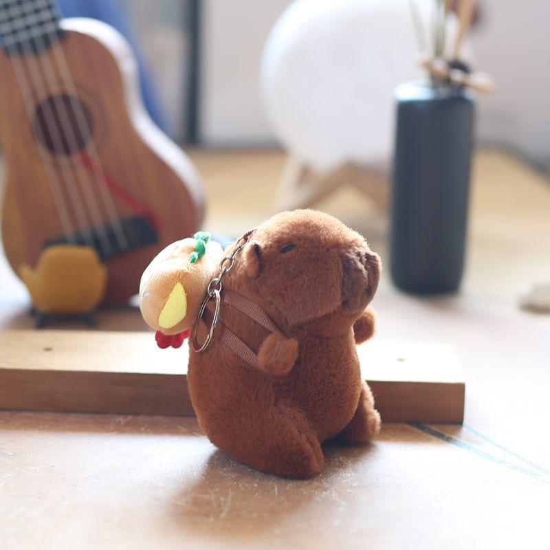 Cute Cute Kapibala Pendant Plush Toy Doll Capybar Bag Hanging Decoration Keychain Doll Doll