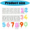 Silicone 0-9 Number Cake Molds Set Reusable Nonstick Fondant Baking Tool For Creative Birthday Decorations And Pastry