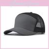 Block Cotton Color Mesh Cap Baseball Hat With Short Brim For Outdoor Sports Use