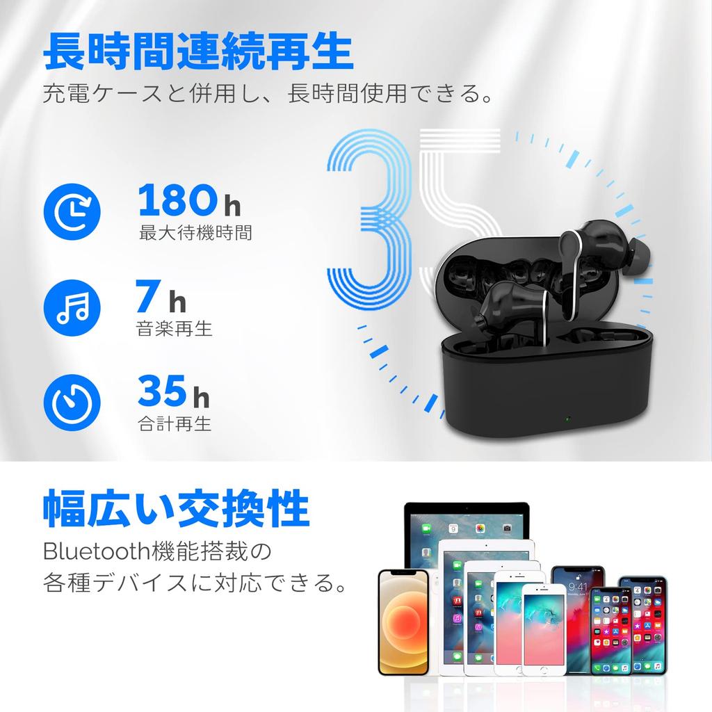 2025 Latest Bluetooth Wireless HIFI Sound Low Instant Single or for Web and Compatible with iPhone and Android Earbuds, Earbuds, Full-Range Quality,